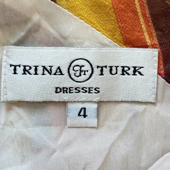 Trina Turk Vintage Orange Plaid & White Dress - Picture 10 of 10